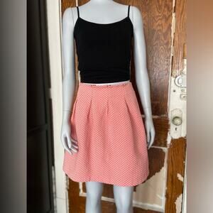 CAMAIEU Pink Pleated Mini Skirt sz 8 (EU 40)